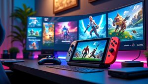 plongez dans l'univers de la nintendo switch 2 grâce à un parcours interactif captivant. découvrez les jeux incontournables et visionnez les bandes-annonces des futures diffusions qui vous plongeront au cœur de l'expérience de jeu.