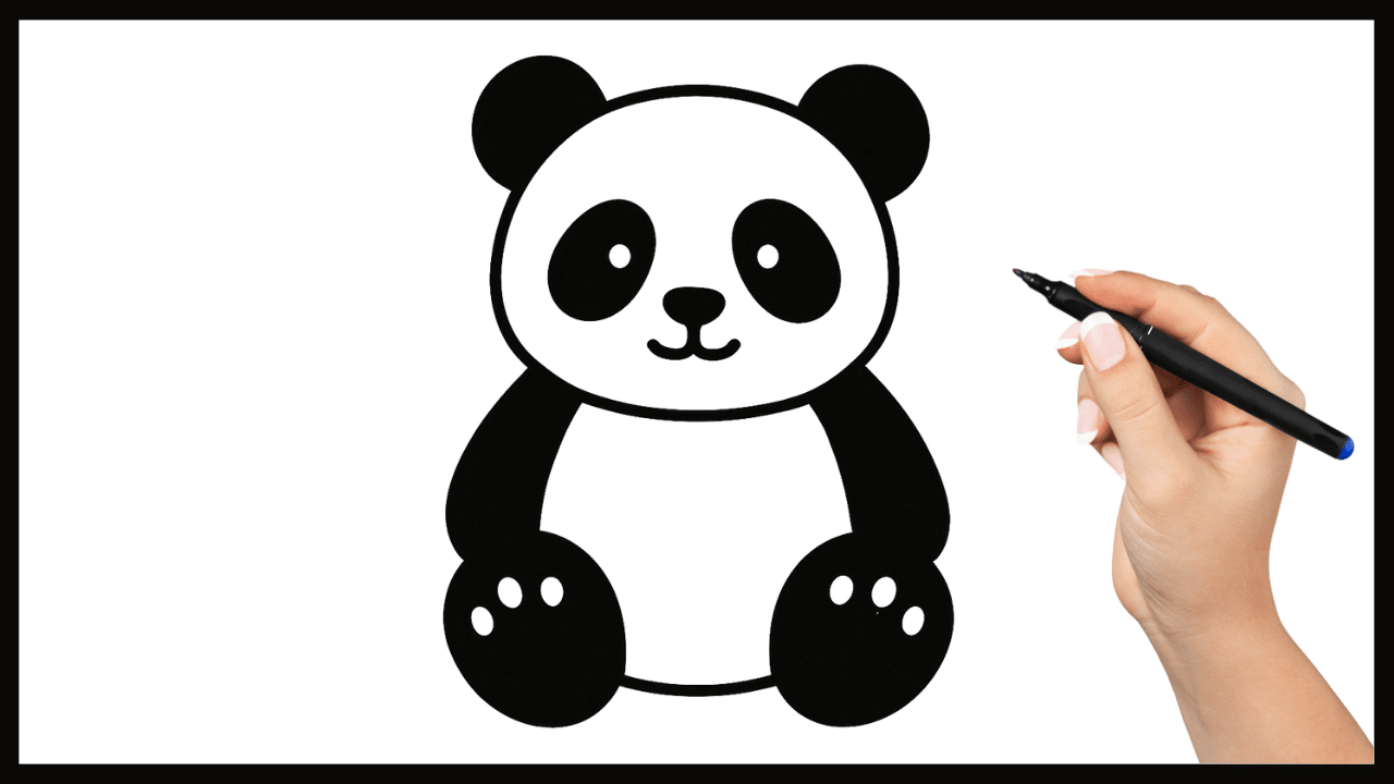 Dessiner un panda : guide étape par étape
