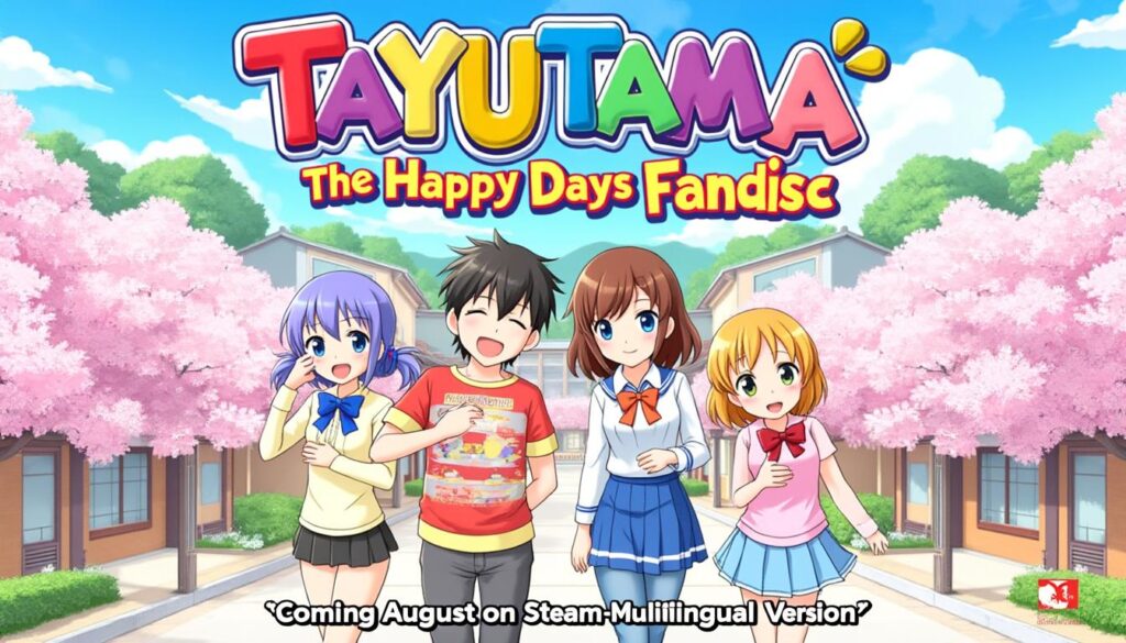 découvrez tayutama, le jeu remasterisé de happy days fandisc, désormais disponible en version multilingue sur steam dès août. plongez dans une aventure immersive avec des graphismes améliorés et une expérience de jeu enrichie. ne manquez pas cette occasion de revivre ou de découvrir l'univers captivant de tayutama !