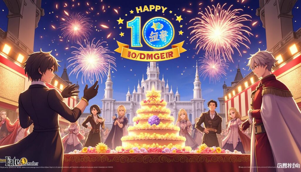 célébrez le 10e anniversaire de fate/grand order avec une vidéo animée fascinante qui retrace l'évolution de ce jeu iconique. revivez les moments mémorables et découvrez les surprises que cet événement spécial réserve aux fans.