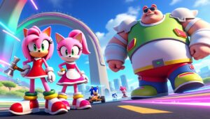 découvrez le dernier vidéo de jet stream de sonic racing crossworlds, mettant en avant les personnages emblématiques amy, cream et big. plongez dans l'univers dynamique de la course avec des graphismes époustouflants et des aventures palpitantes.