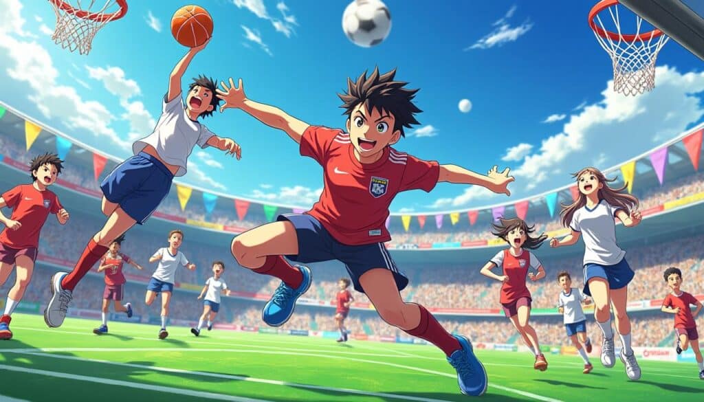 participez à la deuxième édition de la journée des sports à travers l’univers de l’anime et découvrez comment vos héros préférés célèbrent l’esprit sportif avec passion et originalité !