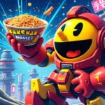 à l'occasion de son anniversaire, pac-man s'associe avec les nouilles maruchan et plonge dans l'univers de gundam pour une célébration unique mêlant nostalgie, gourmandise et culture pop japonaise.