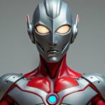 découvrez la figurine unique de hideaki anno, le créateur d'evangelion, habillé en ultraman, fusionnant deux icônes de la culture japonaise dans une oeuvre collector.