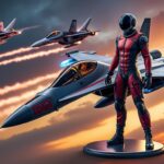 bandai présente une collaboration exclusive entre macross f et top gun : maverick avec une nouvelle figurine unique alliant univers de science-fiction et aviation.