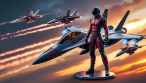 bandai présente une collaboration exclusive entre macross f et top gun : maverick avec une nouvelle figurine unique alliant univers de science-fiction et aviation.