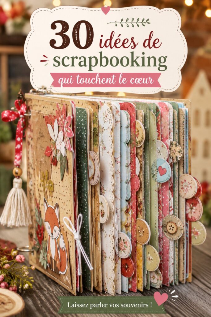 Un magnifique exemple de scrapbook rempli de souvenirs touchants