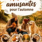 Une table avec des activités DIY automnales, comprenant des feuilles, de la peinture et des décorations