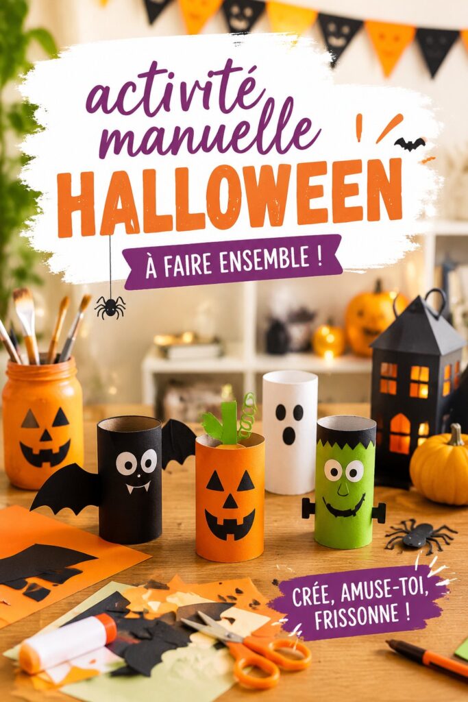 Activités manuelles colorées pour Halloween avec des enfants