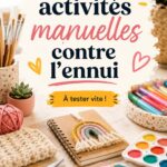 Femme en train de réaliser une activité manuelle créative