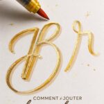 Un exemple de lettrage ombré créatif avec des couleurs vives.