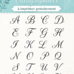 5 modèles d'alphabet en calligraphie à imprimer gratuitement Modèles d'alphabet calligraphié à imprimer gratuitement