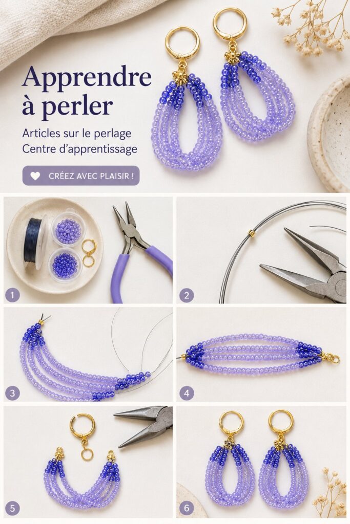 Image de magnifiques bijoux en perles faits main créés avec soin.