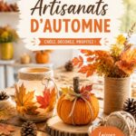 Des artisanats d'automne à réaliser chez soi Un magnifique projet d'artisanat d'automne avec des feuilles et des citrouilles décorées