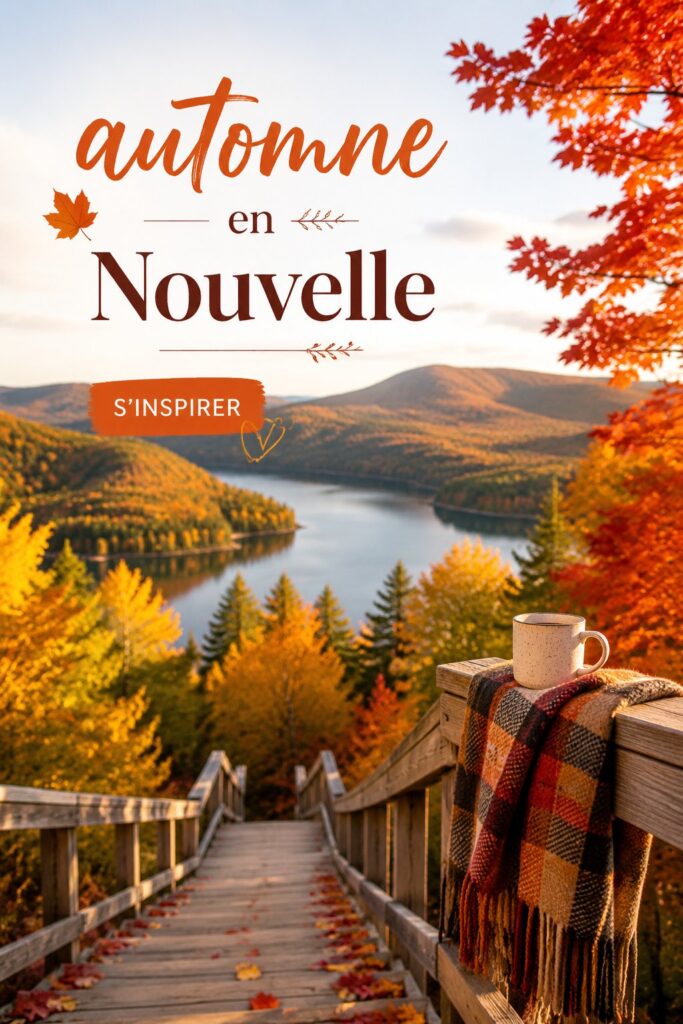 Paysage automnal en Nouvelle-Angleterre avec des arbres aux feuilles colorées