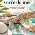 Des bijoux en verre de mer au charme unique Bijoux en verre de mer colorés sur un fond clair.