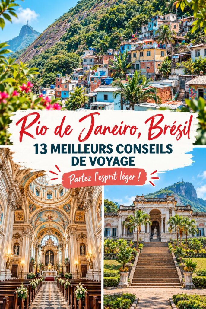 Vue panoramique de Rio de Janeiro avec le Christ Rédempteur en arrière-plan