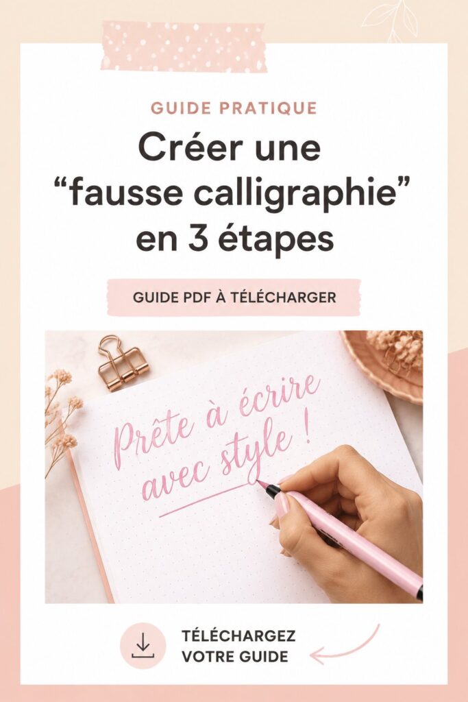 Un exemple de fausse calligraphie sur un fond décoratif.