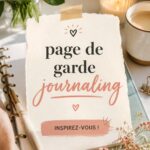 Créez une page de garde inspirante pour votre journaling Un exemple coloré de page de garde pour un journal créatif