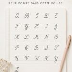 Exemple d'un document illustré avec une belle police d'écriture