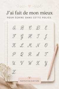 Exemple d'un document illustré avec une belle police d'écriture