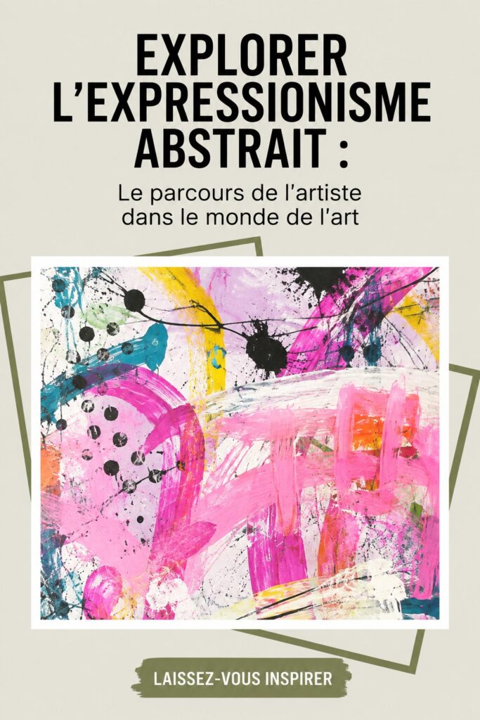 Une œuvre vibrante d'expressionnisme abstrait avec des couleurs éclatantes.