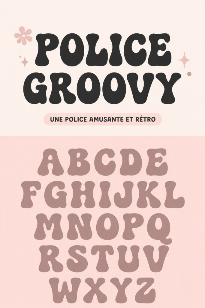 Un aperçu de polices de caractères amusantes et colorées.