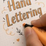 Des idées originales pour un joyeux anniversaire au handlettering Illustration de cartonnage avec un message joyeux anniversaire en hand lettering
