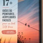 Idées de peinture acrylique sur toile avec des motifs colorés