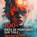 Femme peignant sur toile avec des couleurs vives, illustrant des idées de peinture créatives.