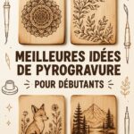 Une belle oeuvre de pyrogravure sur bois réalisée par une débutante.