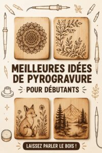 Une belle oeuvre de pyrogravure sur bois réalisée par une débutante.