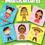 Jeu de mémoire multiculturel à imprimer pour les enfants Jeu de mémoire multiculturel avec illustrations colorées, idéal pour enfants
