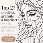 27 motifs à imprimer pour créer des vitraux chez soi Collection de 27 motifs à imprimer pour vitraux maison