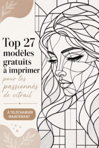Collection de 27 motifs à imprimer pour vitraux maison