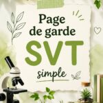 Modèle de page de garde SVT décorative et colorée