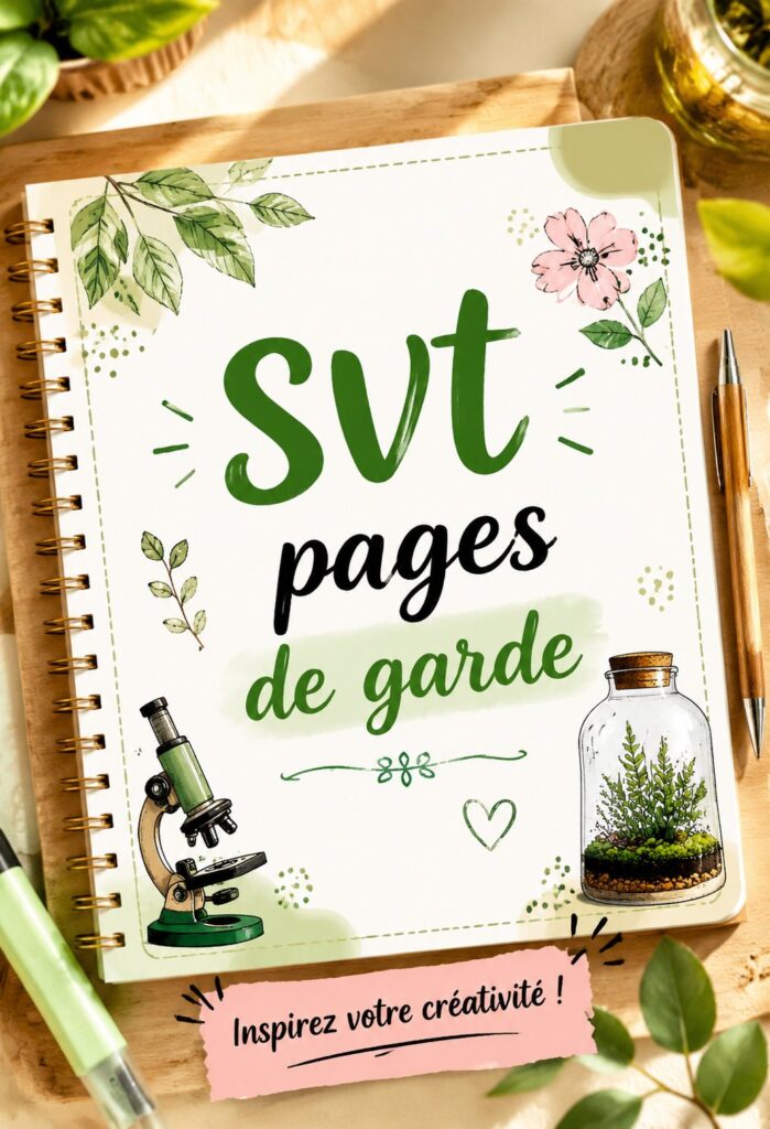 Exemple de page de garde SVT créative et colorée