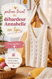 Patron tricot du débardeur Annabelle, idéal pour les tricoteuses