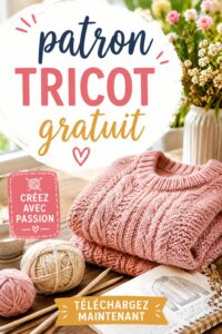 Patrons de tricot gratuits avec échantillons de modèles colorés