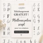 Sélection de polices d'écriture script élégantes à télécharger gratuitement.