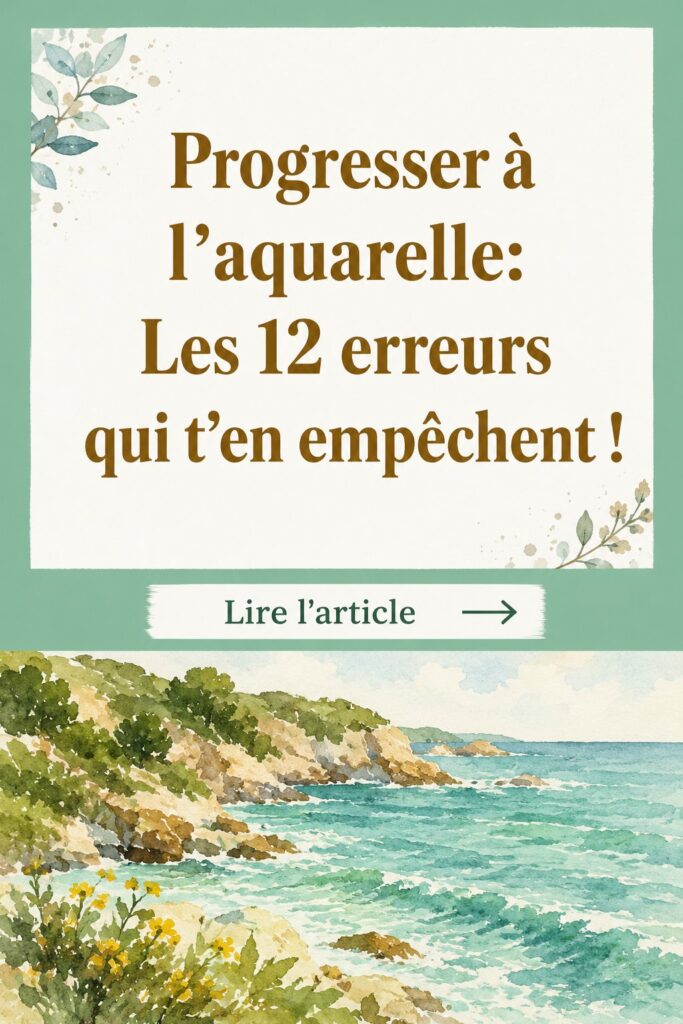 Une aquarelle colorée montrant une nature vibrant et des erreurs communément commises.