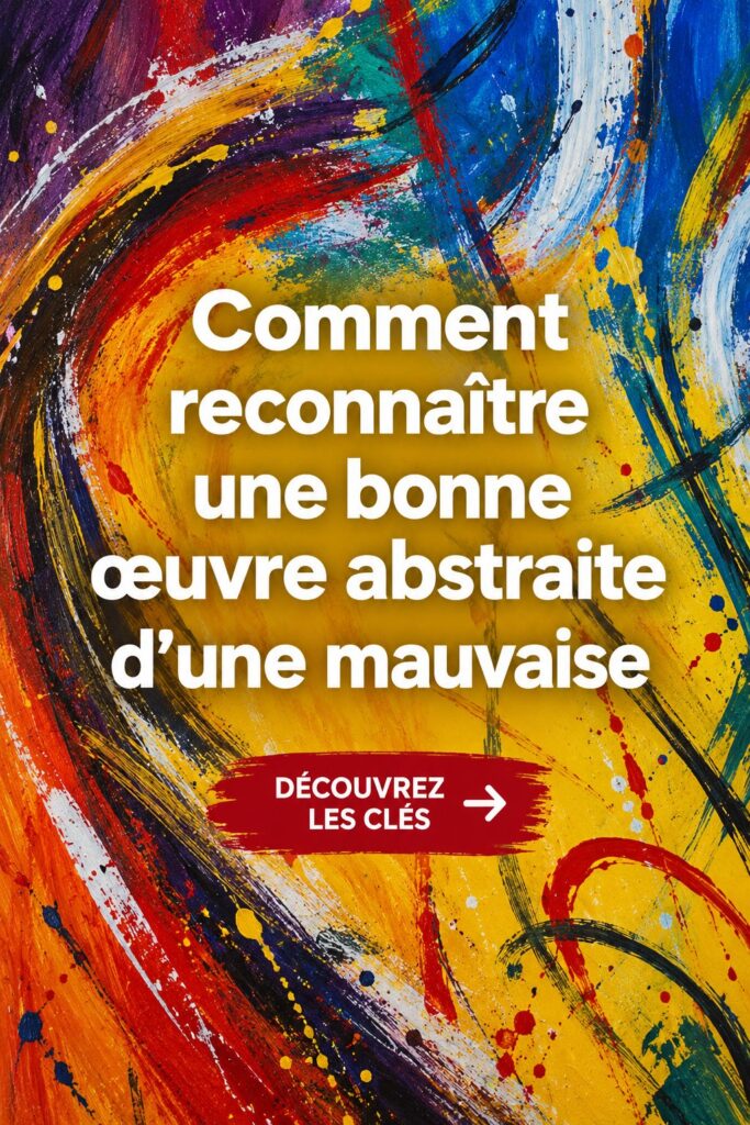 Une œuvre d'art abstrait aux couleurs vibrantes reflet de l'émotion.