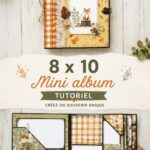 Mini album photo fait main avec des souvenirs créatifs et colorés.