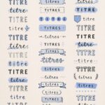 Bullet journal avec des polices créatives affichant différentes mises en page