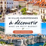 Vue d'une ville européenne colorée idéale pour un voyage économique