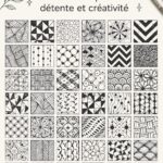 Zentangle : détendez-vous en libérant votre créativité Femme détendue créant un dessin Zentangle sur une table