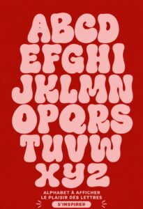 Un exemple de handlettering illustrant les techniques de Carolin Magunia avec des lettres artistiques.