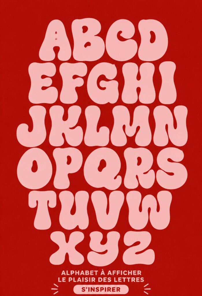 Un exemple de handlettering illustrant les techniques de Carolin Magunia avec des lettres artistiques.