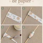Collier coloré en papier fait main, illustrant l'art de la bijouterie en papier.
