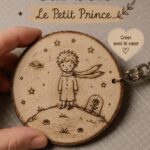 Création en bois brûlé inspirée du Petit Prince, artisanat artistique